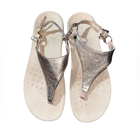 Vionic Kirra Rose Gold Metallic Comfort Sandals Size 9 - Picture 2 of 5